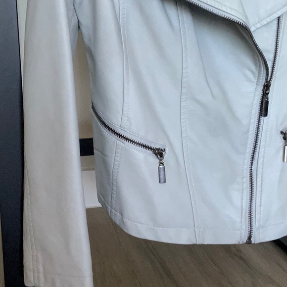 🌹NWT Alfani Petites Pleather Jacket Petite Medium - Picture 7 of 10